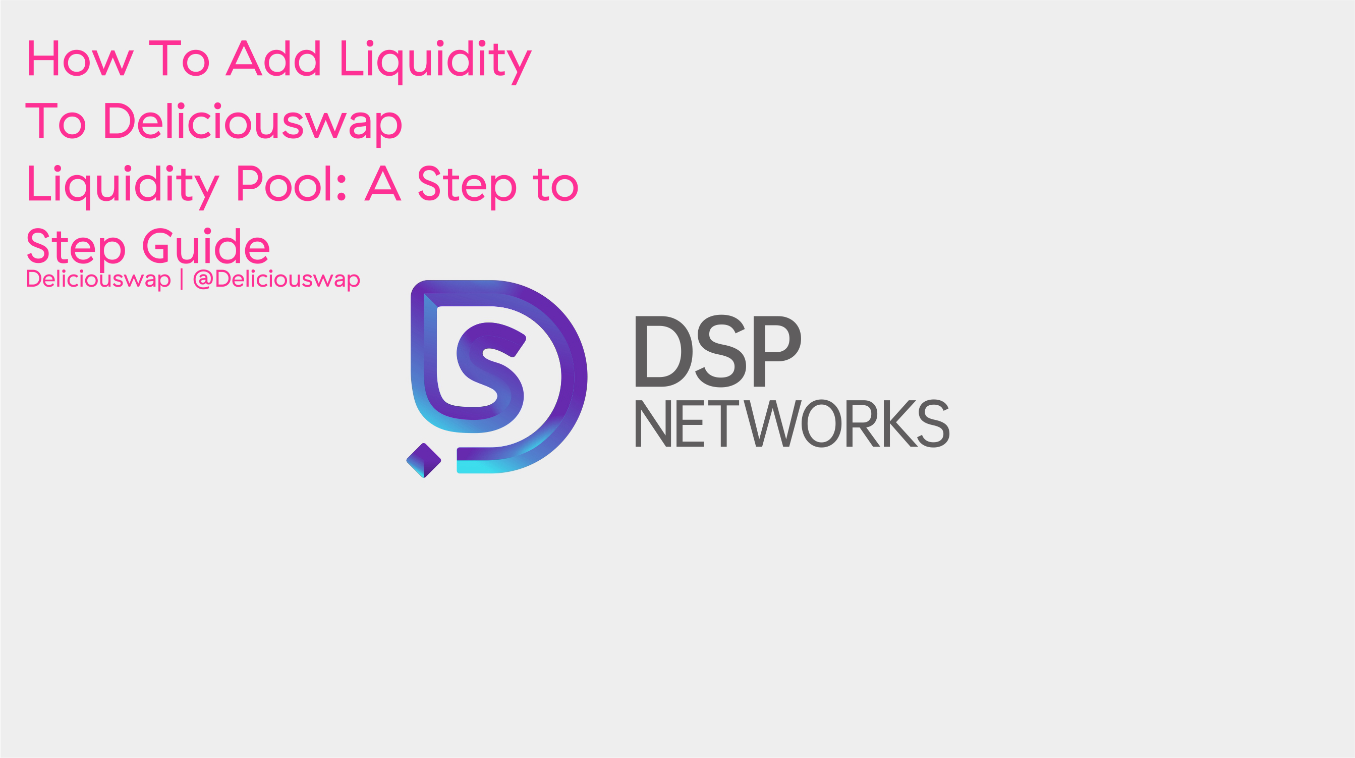Deliciouswap | How To Add Liquidity To Deliciouswap Liquidity Pool: A ...